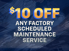 10 usd off any factory scheduled service