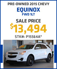 Pre-Owned 2015 Chevy Equinox FWD 1LT