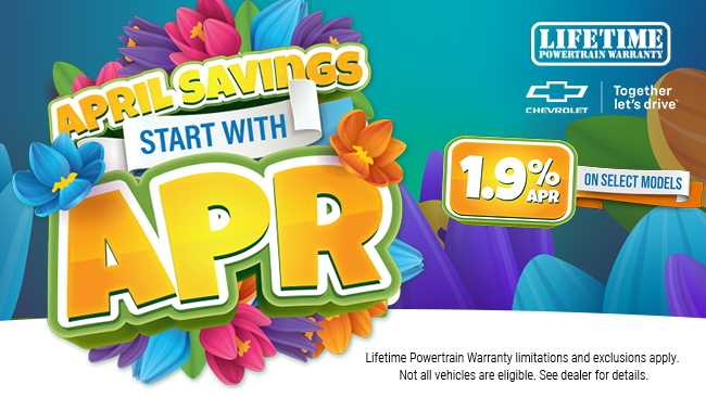 April Savings start with APR