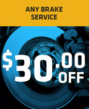 $30.00 off any brake service