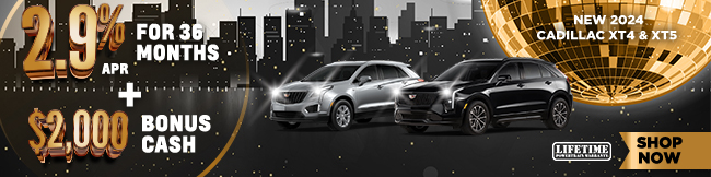 2024 Cadillac XT4 and XT5