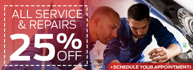All Service & Repairs 25% Off