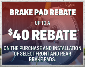 Brake PAD Rebate