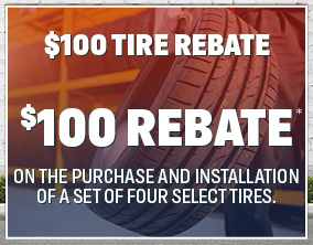 $100 tire rebate