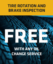 Tire Rotation And Brake Inspection With Any Oil Change Service