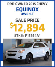 Pre-Owned 2015 Chevrolet Equinox 4WD 1LT