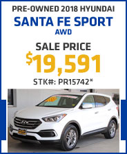 Pre-Owned 2018 Hyundai Santa Fe Sport 