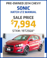 Pre-Owned 2014 Chevy Sonic