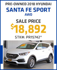 Pre-Owned 2018 Hyundai Santa Fe Sport 