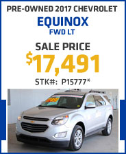 Pre-Owned 2017 Chevrolet Equinox 
