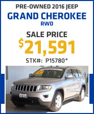 Pre-Owned 2016 Jeep Grand Cherokee RWD 