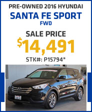 Pre-Owned 2016 Hyundai Santa Fe Sport  FWD