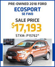 Pre-Owned 2018 Ford Ecosport SE FWD