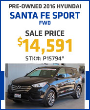 Pre-Owned 2016 Hyundai Santa Fe Sport FWD