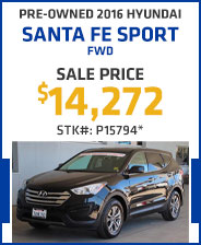 Pre-Owned 2016 Hyundai Santa Fe Sport  FWD