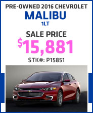 Pre-Owned 2016 Chevrolet Malibu 1LT