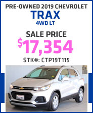 Pre-Owned 2019 Chevrolet Trax 4WD LT