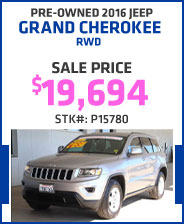 Pre-Owned 2016 Jeep Grand Cherokee RWD 