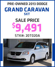 Pre-Owned 2013 Dodge Grand Caravan SXT