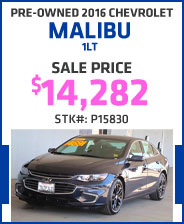 Pre-Owned 2016 Chevrolet Malibu 1LT