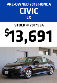 Pre-Owned 2016 Honda Civic LX
