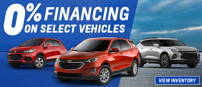 0% Financing on Select Vehicles