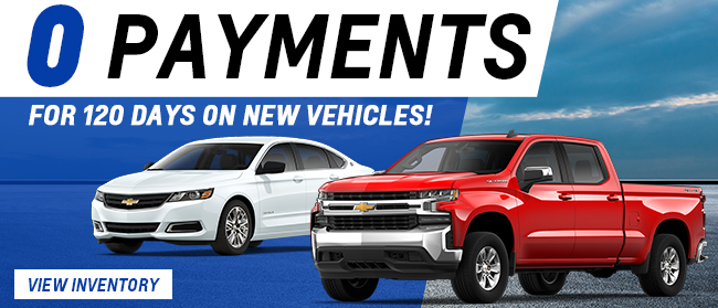0 Payments for 120 Days on New Vehicles!