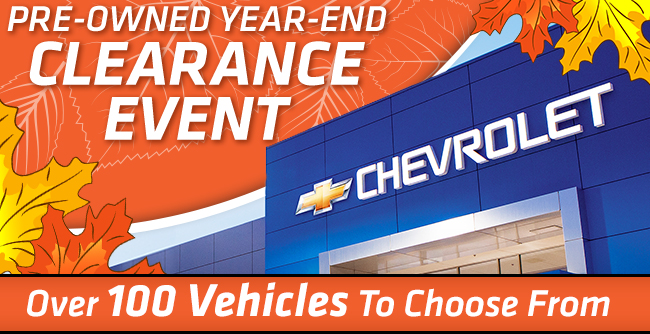 Pre-Owned Year-End Clearance Event
