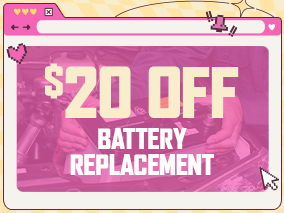  $20 off battery replacement