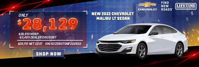 special lease offer on 2023 Chevy Malibu