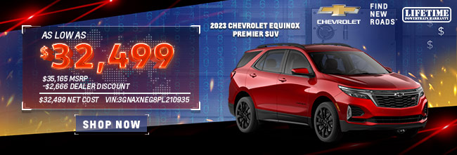 special lease offer on 2023 Chevy Equinox