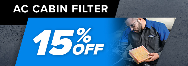 AC Cabin Filter 15% Off