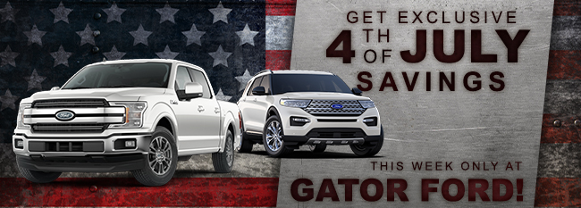 Get Exclusive 4th Of July Savings This Week Only At Gator Ford!