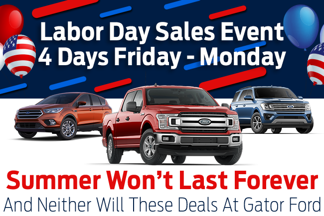 Summer Won’t Last Forever And Neither Will These Deals At Gator Ford