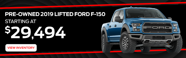 Pre-owned 2019 Lifted Ford F-150