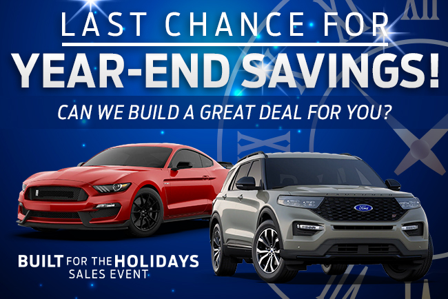 Last Chance For year-end savings!
