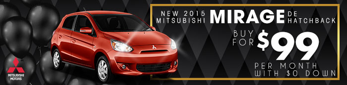 New 2015 Mitsubishi Mirage DE Hatchback
