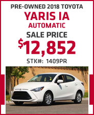 Pre-Owned 2018 Toyota Yaris IA Automatic