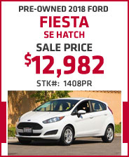 Pre-Owned 2018 Ford Fiesta SE Hatch