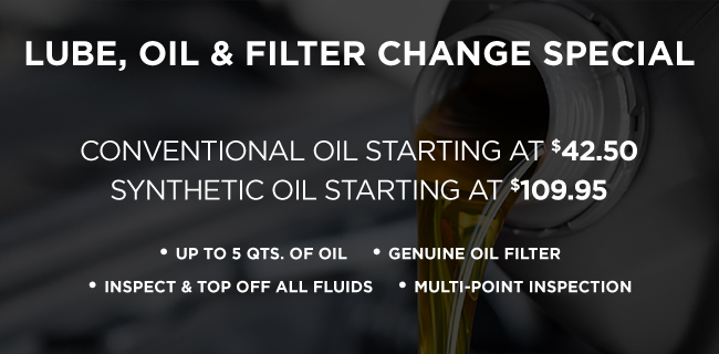 lube oil and filter change special