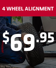 4 Wheel Alignment $69.95