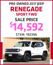 Pre-Owned 2017 Jeep Renegade Sport FWD