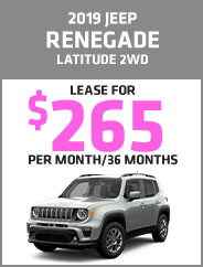 2019 Jeep Renegade Latitude 2WD