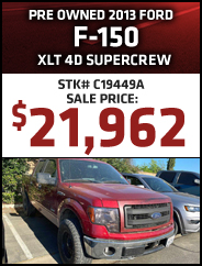 Pre Owned 2013 Ford F-150 XLT 4D Supercrew