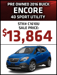 Pre Owned 2016 Buick Encore 4D Sport Utility 