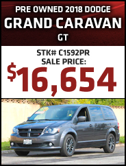 Pre Owned 2018 Dodge Grand Caravan GT 