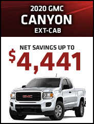 2020 GMC Canyon Ext-cab 