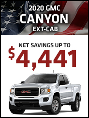 2020 GMC Canyon Ext-cab 