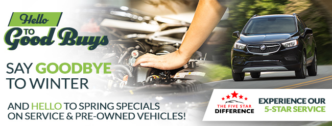 Say Goodbye to Winter And Hello to Spring Specials On Service & Pre-Owned Vehicles!