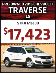 Pre-Owned 2016 Chevrolet Traverse
